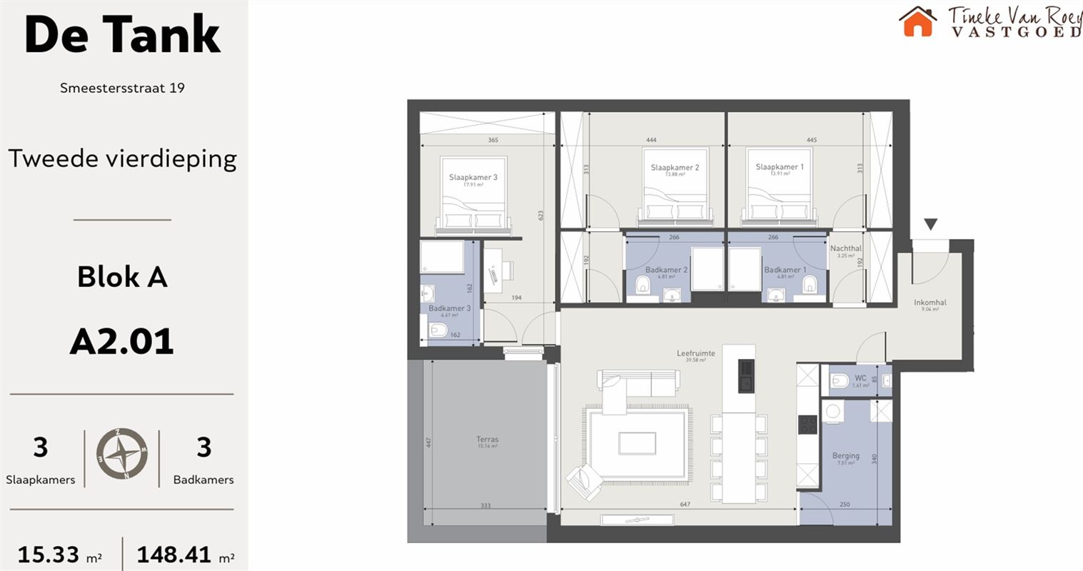 Foto 9 : Appartement te 3400 LANDEN (België) - Prijs € 430.407